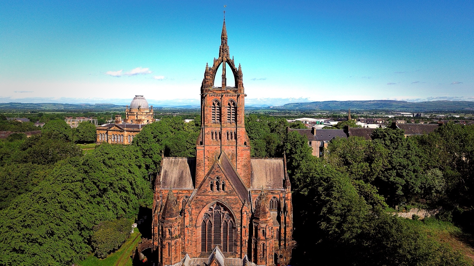 Coats Memorial Church and Paisley rooftops